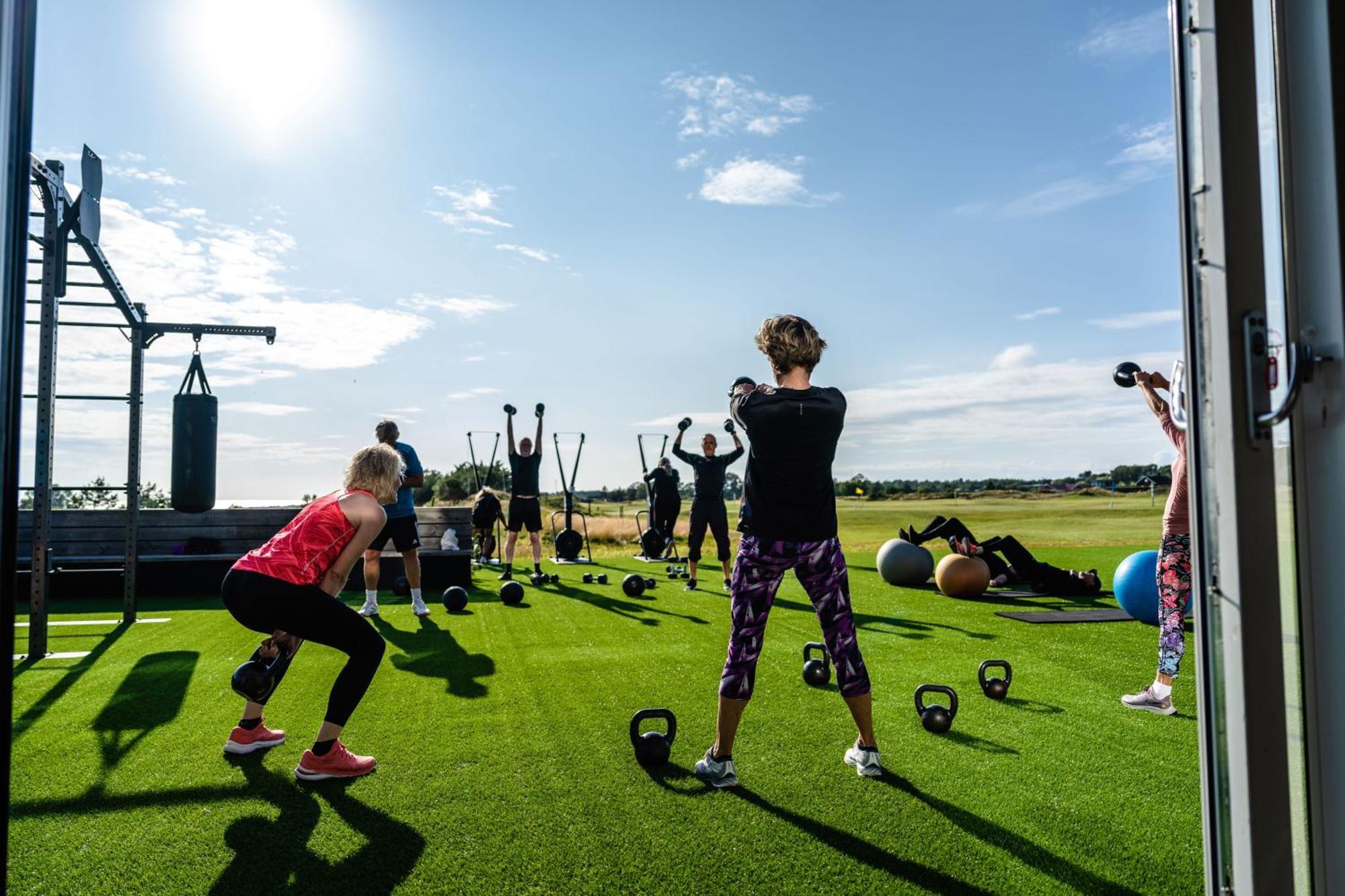 Halmstad Golfarena Stugor Екстер'єр фото